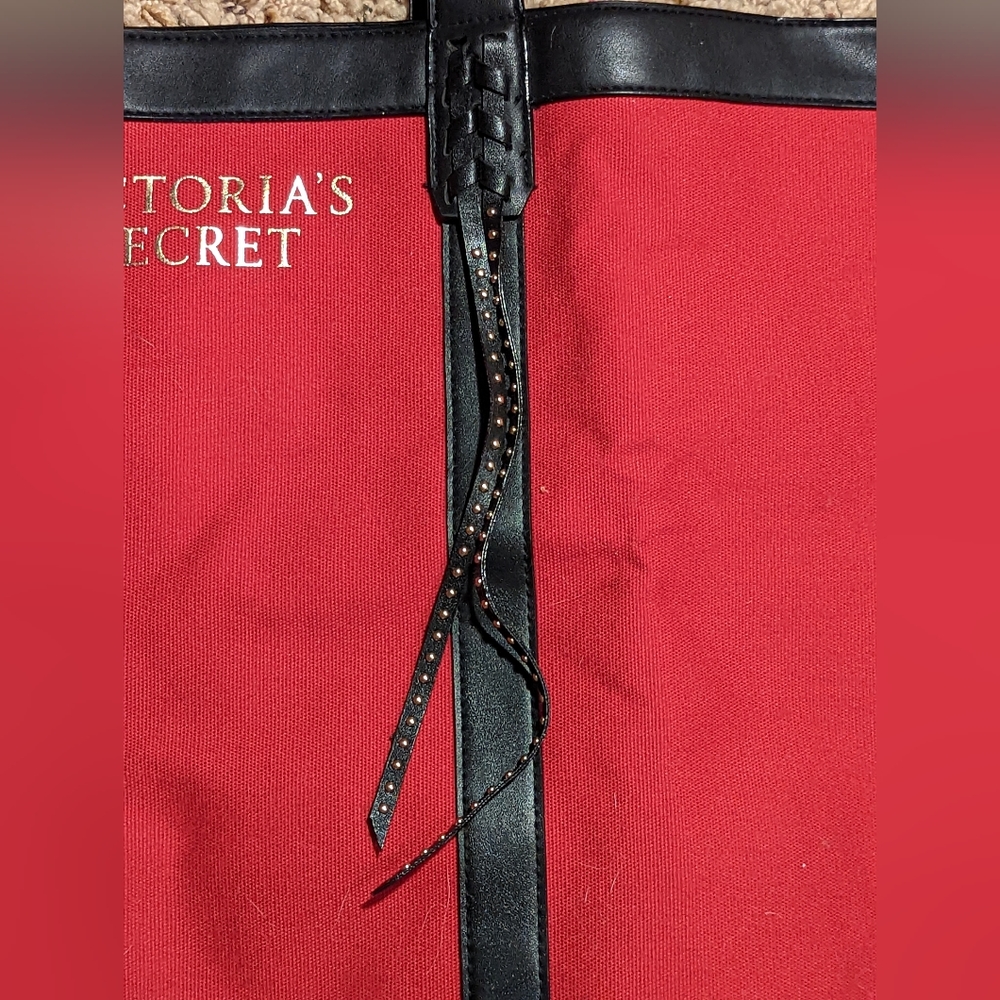 Victoria's Secret Black‎ & Red Large Signature Travel Tote Bag - New with… - Picture 3 of 4